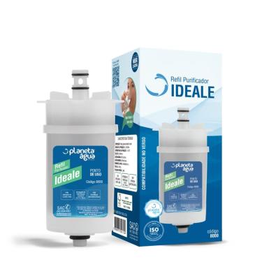 Imagem de Refil Purificador Ideale Planeta Água Compatível com purificadores Ideale, Ideale Premium, H20 Compact Durin