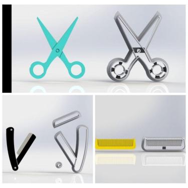 Imagem de Cortador Kit Barbearia Barbeiro Tamanho 5cm