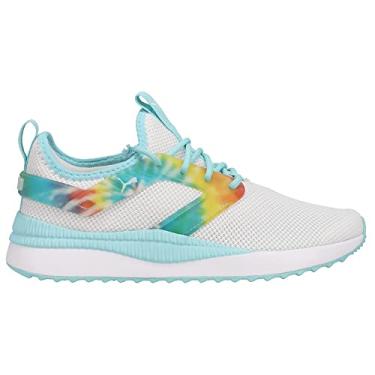 Imagem de PUMA Pacer Next Excel Marble AC PS Tênis infantil infantil juvenil, Branco, 17