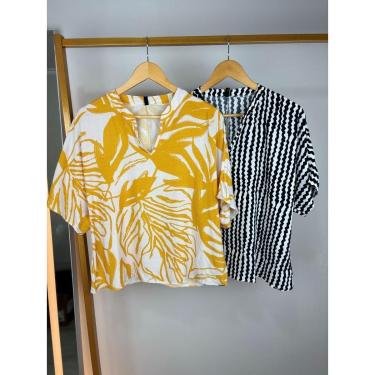 Imagem de BLUSA EM VISCOSE ESTAMPADA FEMININA-Feminino