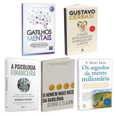Imagem de Kit 5livros, Gatilhos Mentais, Psicologia Financeira, Homem Mais Rico 