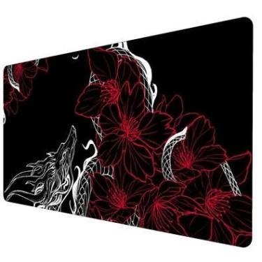 Imagem de Mouse Pad Gamer Speed Extra Grande Profissional 120x40  -   Dragão Flower