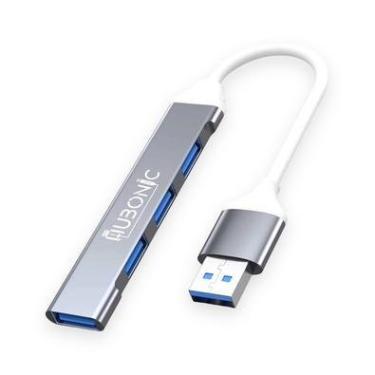 Imagem de Hub Hubonic USB 3.0, 4 Portas, USB 3.0, Adaptador USB, 5 Gbps, Liga De Alumínio, Portátil Para Periféricos, Tablet, Computador