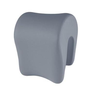 Imagem de Kokiya Travesseiro de mesa para cochilo, espuma viscoelástica, multiuso, ergonômico, almofada para pescoço, apoio de cabeça, travesseiro para viagem, carro, Pedra Azul