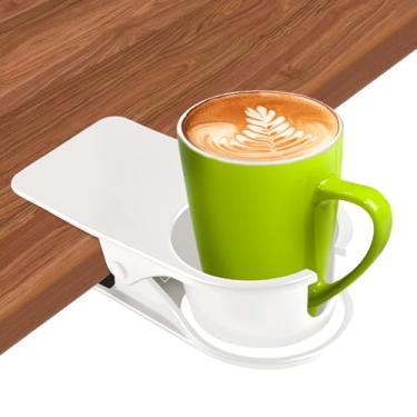 Imagem de Kalolary 1 peça de clipe de suporte de copo com ranhura de mesa suporte de copo de garrafa DIY grampo de copo de vidro clipe de armazenamento de pires de água suporte de caneca de café clipe de pires