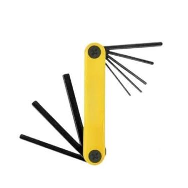Imagem de Jogo Chaves Allen Tipo Canivete 8 Peças 1,5 a 8mm Aço Carbono