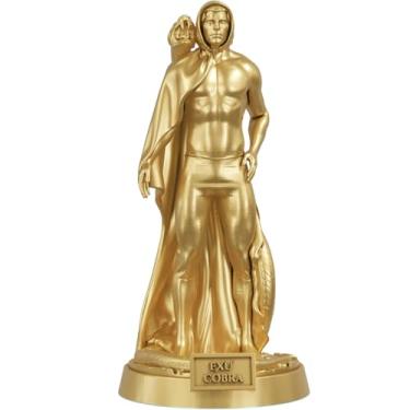 Imagem de Estátua Exu Cobra Imagem Umbanda Candomblé (Cor Ouro)