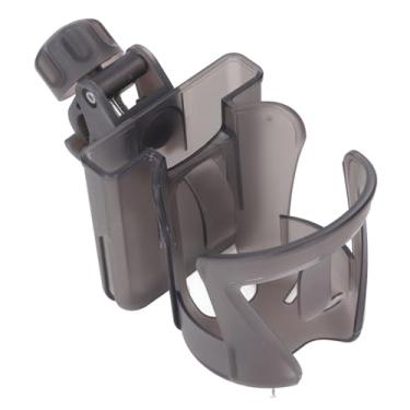 Imagem de Generic Porta de Bebida para Cadeira de Rodas, Suporte de Carrinho Multifuncional Portátil Seguro Com Suporte para Telefone para Scooter de Mobilidade (Marrom cinza)