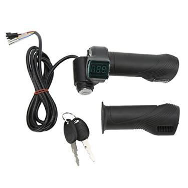 Imagem de Zerodis Botões de gás de bicicleta, controle universal do acelerador de bicicleta com visor digital para veículos