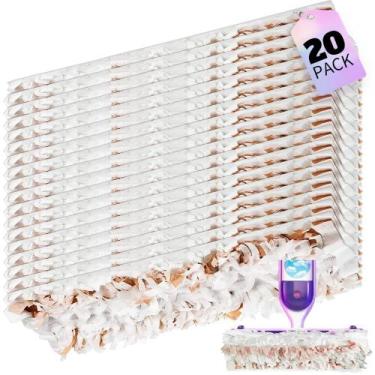 Imagem de Esfregões descartáveis TETEPV S.wiff.er PowerMop Wood, pacote com 20