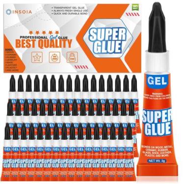 Imagem de Gel Super Glue INSOIA 48 x 3g Adesivo forte multiuso