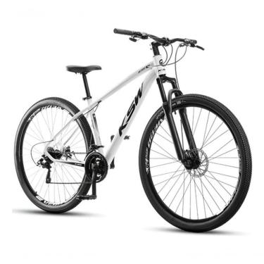 Imagem de Bicicleta Ksw Xlt 100 Aro 29 24v Freio A Disco Mecânico Mtb Alumínio Branco 19