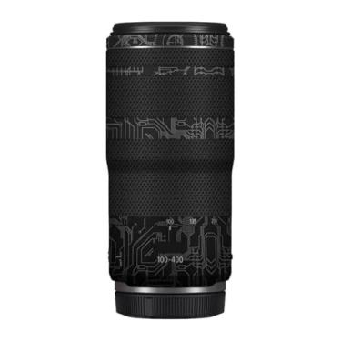 Imagem de 100-400 5.6-8 Adesivo de lente de câmera antiarranhões para Canon RF100-400mm F5.6-8 é USM Coat Wrap película protetora corpo capa de pele (titânio circuito)