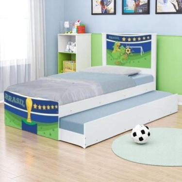 Imagem de Bi Cama Infantil Solteiro 195cm x 96cm KMTEB - Doce Sonho Móveis, Fute