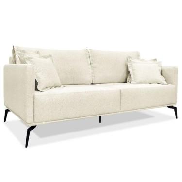 Imagem de Sofá 2 Lugares Escritório Recepção Calypso SPZ 160cm Linho - ADJ Decor