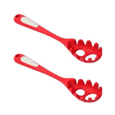 Imagem de Conjunto de 2 Pegadores de Macarrão & Medidor de Porção Dual Silicone 