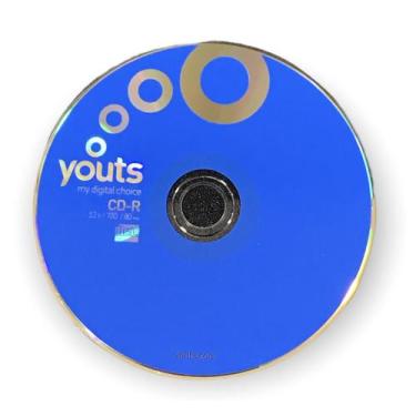 Imagem de Cd-r  envelope youts colorful 52x/700mb/80min - cores (unidade), Azul
