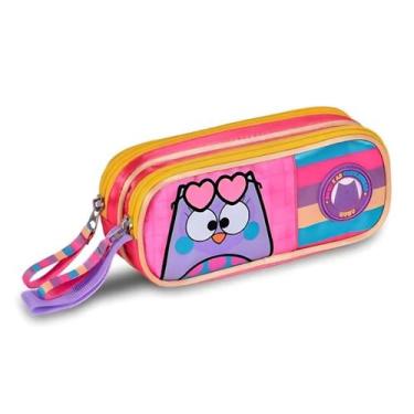 Imagem de Estojo Duplo Corujinha Bubu Porta Lápis Escolar Infantil - Clio