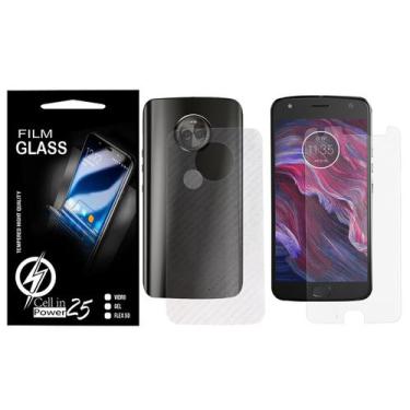 Imagem de Película Vidro + Pelicula De Carbono Moto X4 XT1900 5.2 - Cell In Powe