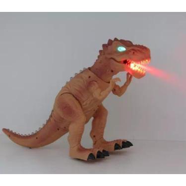 Imagem de Brinquedo dinossauro que brilha os olhos e solta fumaça - TOYS