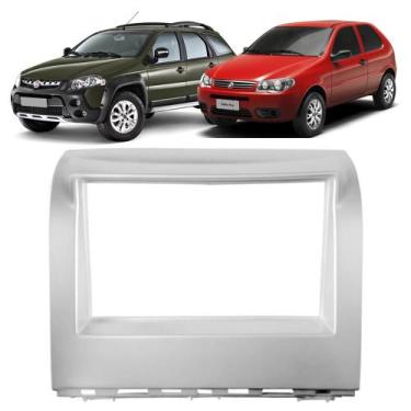 Imagem de Moldura Painel 2 Din Palio Fire Way Siena Strada 7 Polegadas Dvd Som M