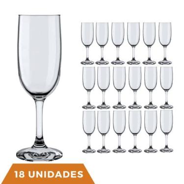 Imagem de Taça de Champanhe de Cristal Reveillon 180ml - 18 Unidades, Taça champ