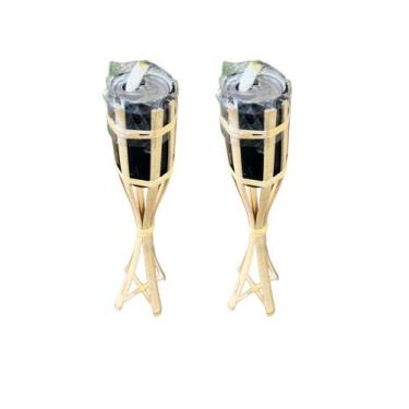 Imagem de Kit 2un Tocha Bambu 50cm  Decoração Festa junina sao joao - Mor