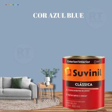 Imagem de Tinta Para Parede Azul Suvinil Clássica 800ml Cor Premium Cor Azul Céu