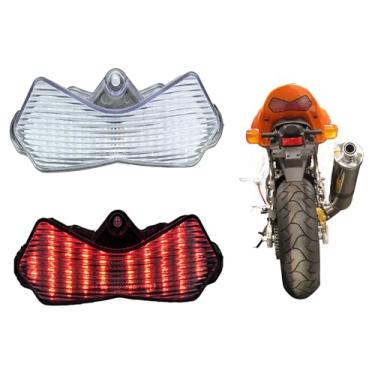Imagem de Luz traseira de motocicleta LED transparente integrado para KAWASAKI 2003-2004 ZX-6R/636, 2003-2006 Z1000
