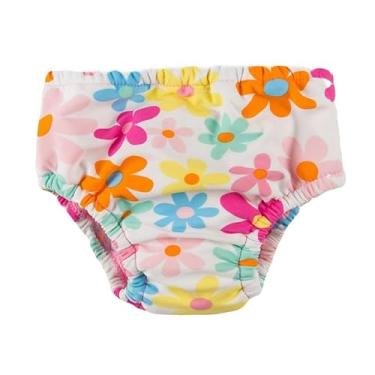Imagem de Pulpo Fralda de Piscina Reutilizável Bebê 6 a 24 Meses (Flores, 24 meses)