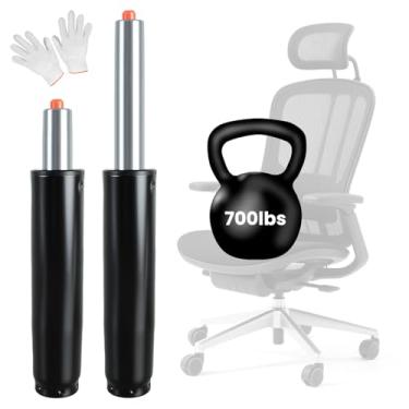 Imagem de DUPDMKIN Cilindro para cadeira de escritório, resistente, 317,5 kg, substituição de cilindro de cadeira universal 0ffice para altura ajustável