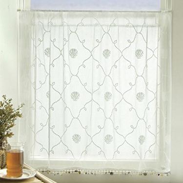 Imagem de Heritage Lace Treliça de praia 106 cm de largura por 60 cm de altura com acabamento, branco