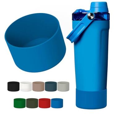 Imagem de WUQID Bota protetora compatível com Stanley Activate Shaker de 590 ml, capa inferior de silicone antiderrapante e antiarranhões para Stanleyy