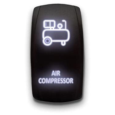 Imagem de Compressor de ar – Gravado a laser 5 pinos duplo pólo único compressor de ar mantido on-off DPST interruptor de alternância 20A 12V