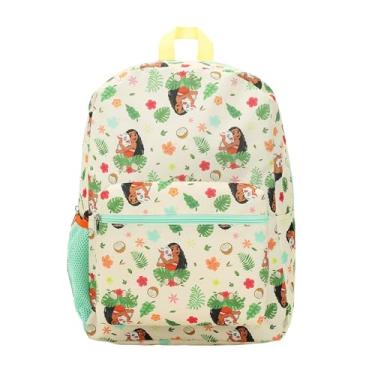 Imagem de Bioworld Mochila de uso diário com designs icônicos e compartimentos funcionais, Moana Pua e Moana da Disney, 16 Inch