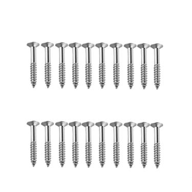 Imagem de DIAO79NI 20 peças de parafusos de captador Humbucker de 2,5 mm x 18 mm (0,1" x 0,71") para Les Paul/SG (prata)