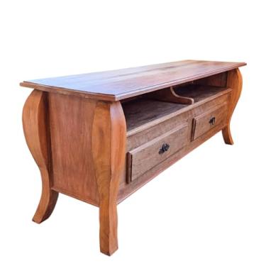 Imagem de Rack Baixo Pés Curvos, 2 Gavetas e Prateleira em Demolição 1,60m