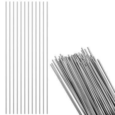 Imagem de 30 hastes de solda de alumínio, varas de soldagem de derretimento fácil de baixa temperatura 2/81.3 cm x 33.0 cm sem necessidade de fluxo de metal fio de solda universal 1,6 mm para projetos de haste
