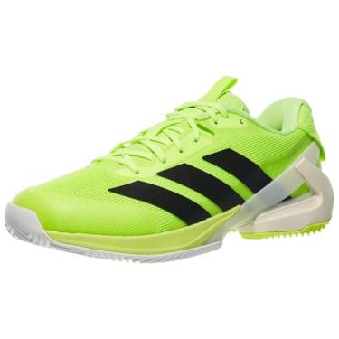 Imagem de adidas Tênis masculino Adizero Ubersonic 5 Clay Court Tênis, Lucid Limão/Preto/Branco, 39