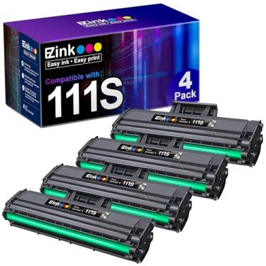 Imagem de Cartucho de toner compatível E-Z Ink (TM) para Samsung 111S 111L MLT-D111S MLT-D111L para usar com Xpress M2020W Xpress M2024W Xpress M2070W Xpress M2070FW (preto, pacote com 4)