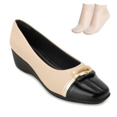 Imagem de Sapato Anabela Piccadilly e Meia Bp Pd25-14324