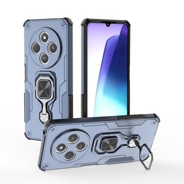 Imagem de SORAKA Capa para Xiaomi Poco C75 com suporte de metal rotativo de 360 graus, peça magnética de ferro para suporte magnético de telefone para carro