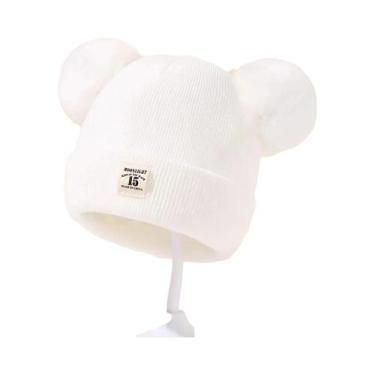 Imagem de Chapéu Unissex De Camada Dupla Para Bebês, Gorro Quente Para Crianças 