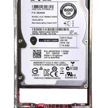 Imagem de HD Dell, 600GB, 10k 2.5, Sas Pn 8wp8w, 08wp8w, Huc106060css600