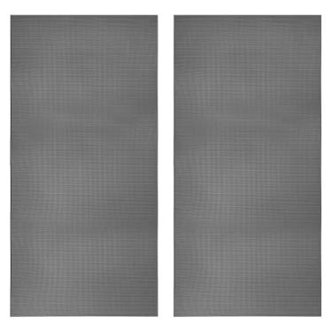 Imagem de PATIKIL Furo de malha de poeira 100 x 50 cm 0,1 cm, 2 peças de filtro de poeira de PVC para refrigerador de computador, capa de PC para refrigerador de computador, capa de ventilador à prova de poeira