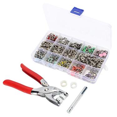 Imagem de RiToEasysports Conjunto de Máquinas de Costura para Máquinas de Ferro para a Produção de Roupas de Algodão, Elementos de Fixação Sólida 804 Peças Em 10 Cores