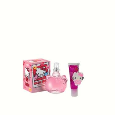 Imagem de Kit Hello Kitty 1 Perfume Hello Kitty Apaixonada 25 ml Jequiti +1 Glos