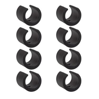 Imagem de Kit 8 Peças Proteção Para Pés Cadeiras 22,22mm Redondo Preto - 2307 Mor