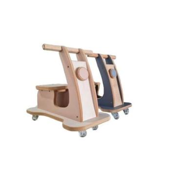 Imagem de Kit 2 Motocas Lambreta Madeira Mdf Infantil Rosa E Azul - Almeida Móve