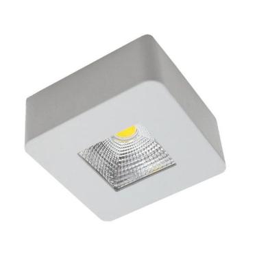 Imagem de Spot Sobrepor Plafon Quadrado 4000K 5W Bivolt Branco